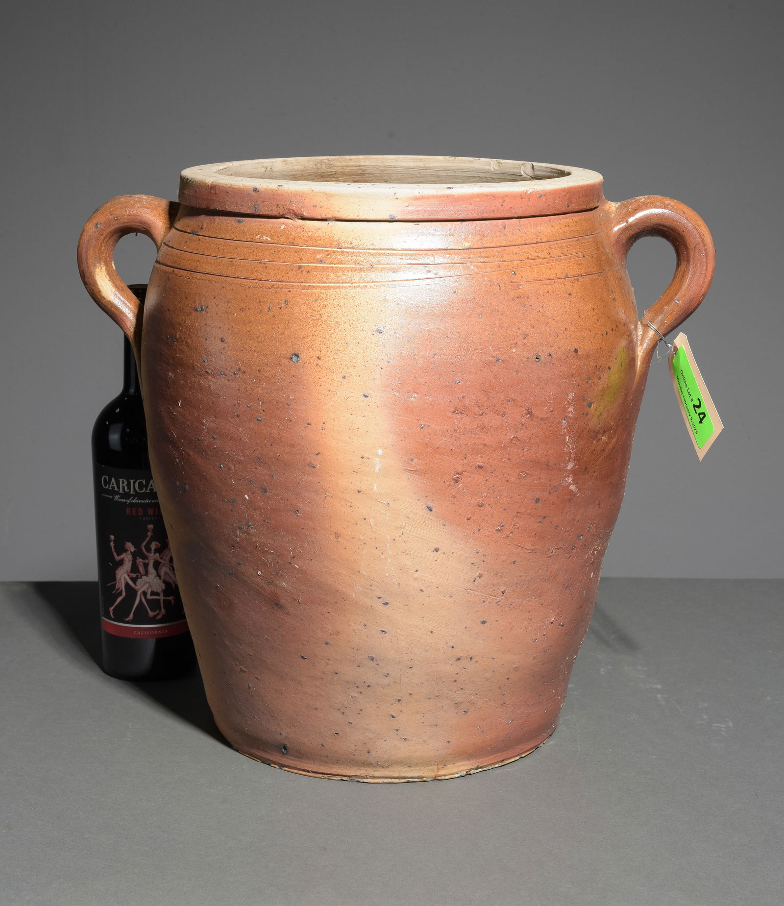French Terracotta Pot / Jar: French Terracotta Pot / Jar - 15.5 in tall 17.5 x 13.5