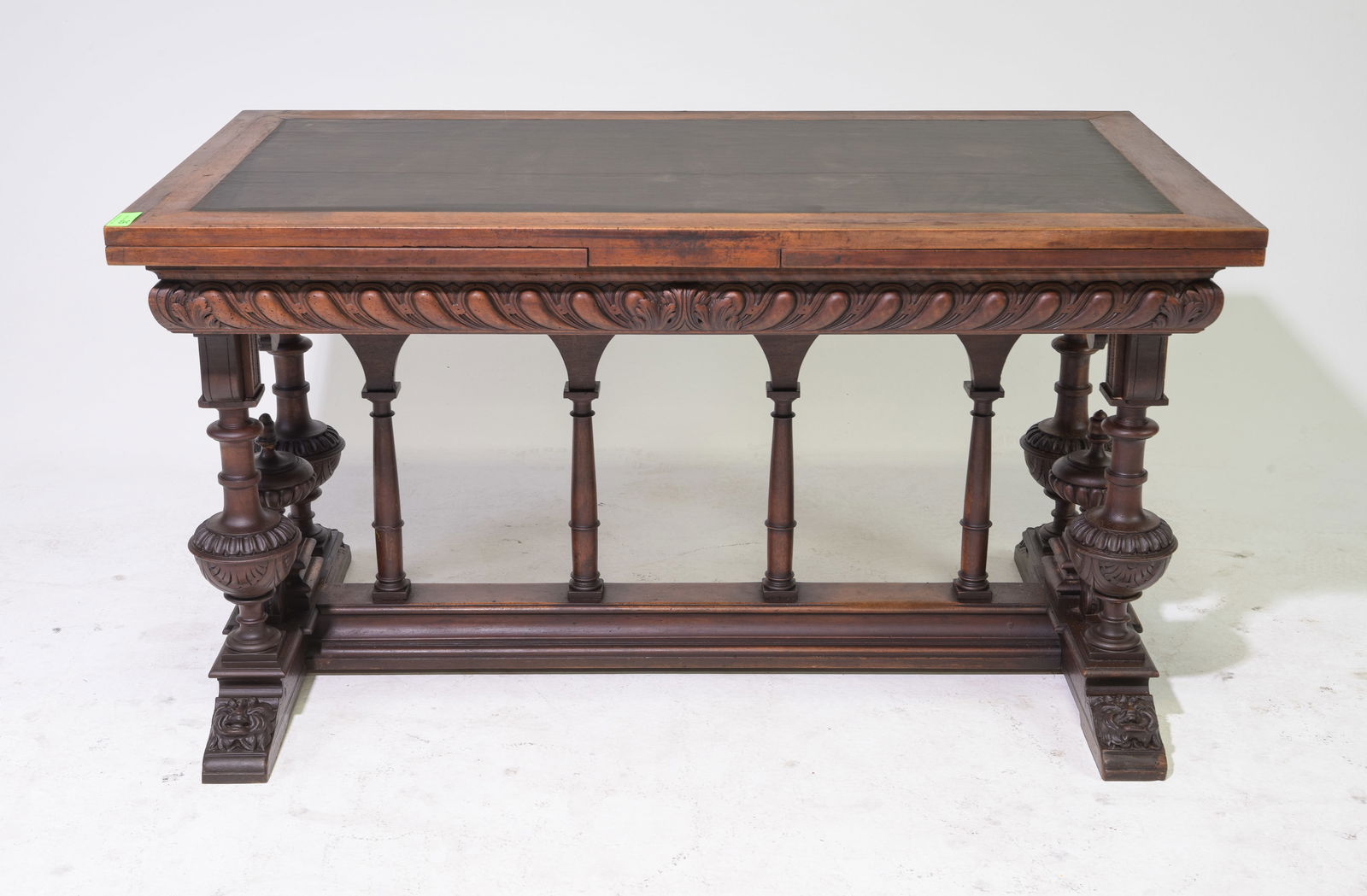 Henri II Style Desk / Writing Table with Leaves (1 of 6)