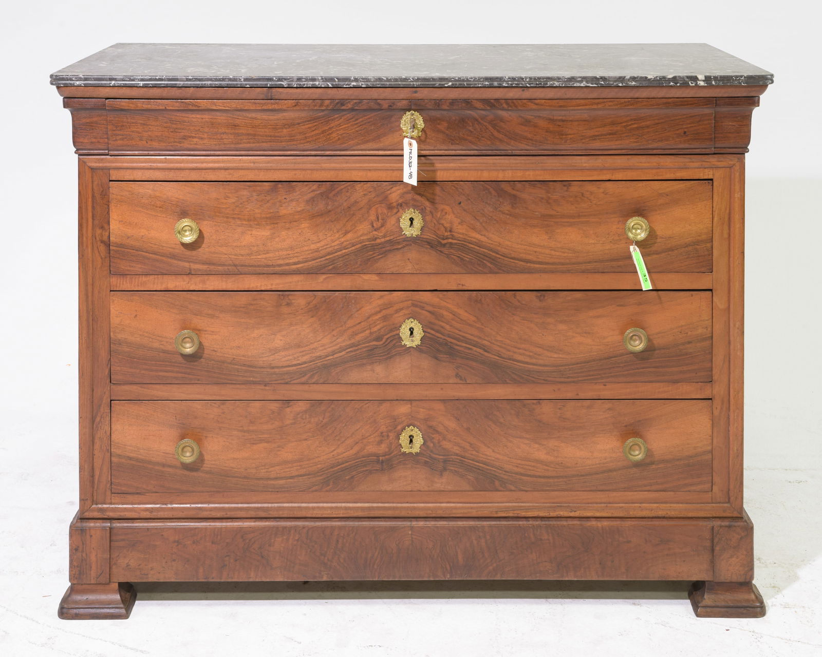 Louis Philippe Style Marble Top Chest (1 of 5)