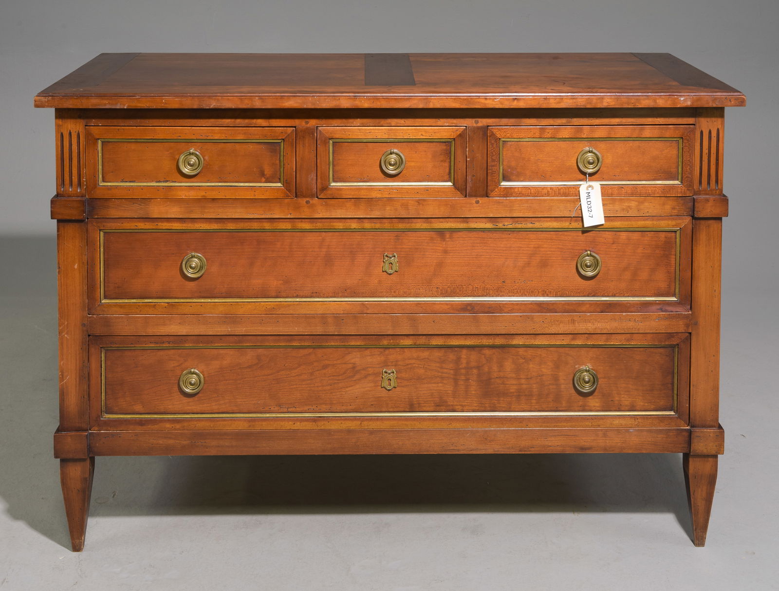 Louis XVI Style Five Drawer Chest (1 of 6)