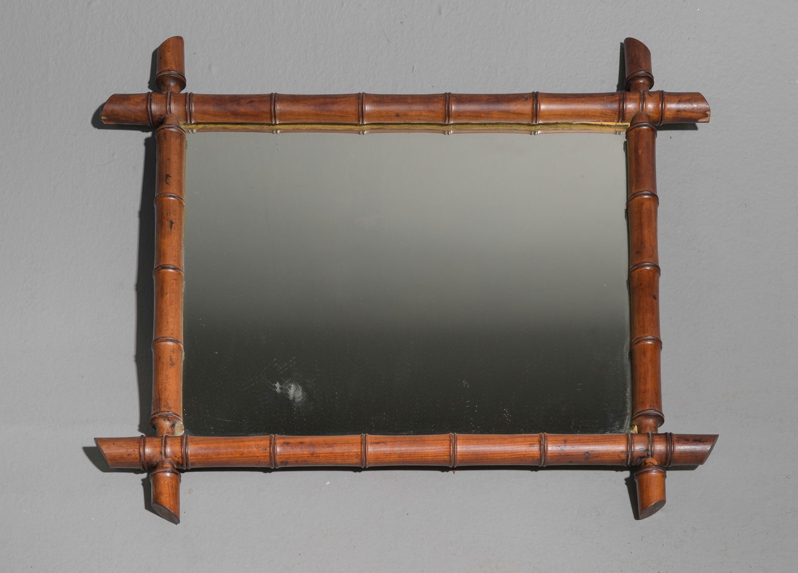 French Faux Bamboo Framed Mirror #1 (1 of 3)
