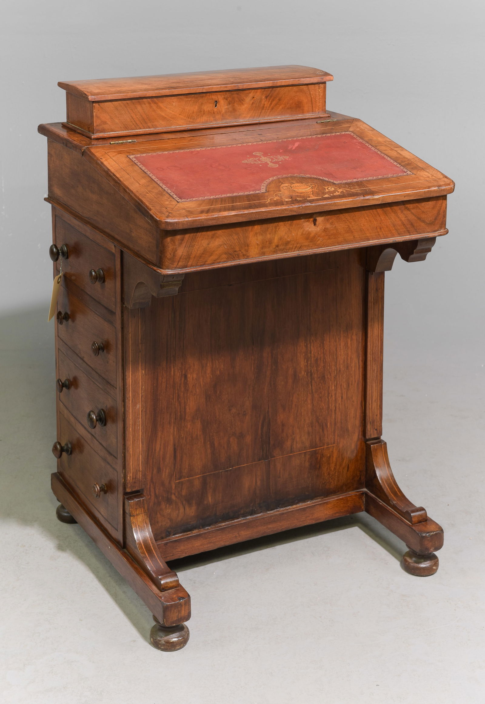 Davenport Leather Top Walnut Desk (1 of 5)