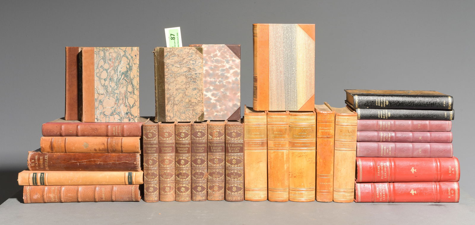 28 Assorted Leather Bound Books / Novels (1 of 7)