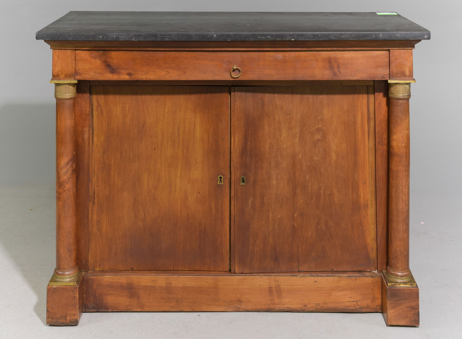 French Empire Style Marble Top Hall Cabinet (1 of 9)