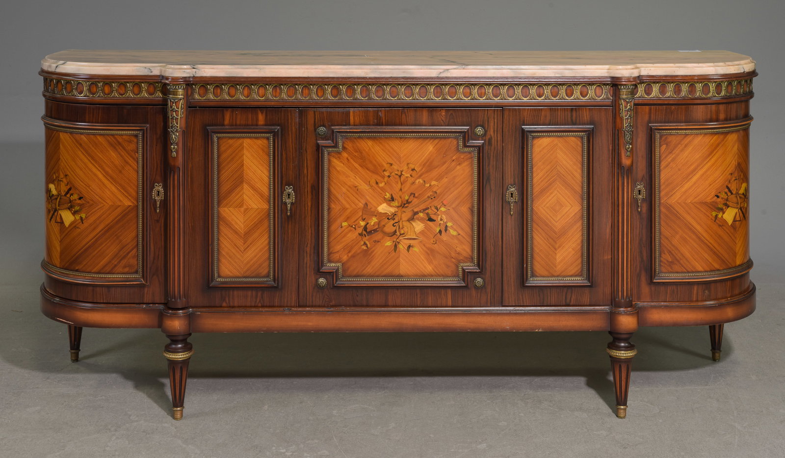 Louis XVI Style Marble Top Sideboard / Enfilade (1 of 7)
