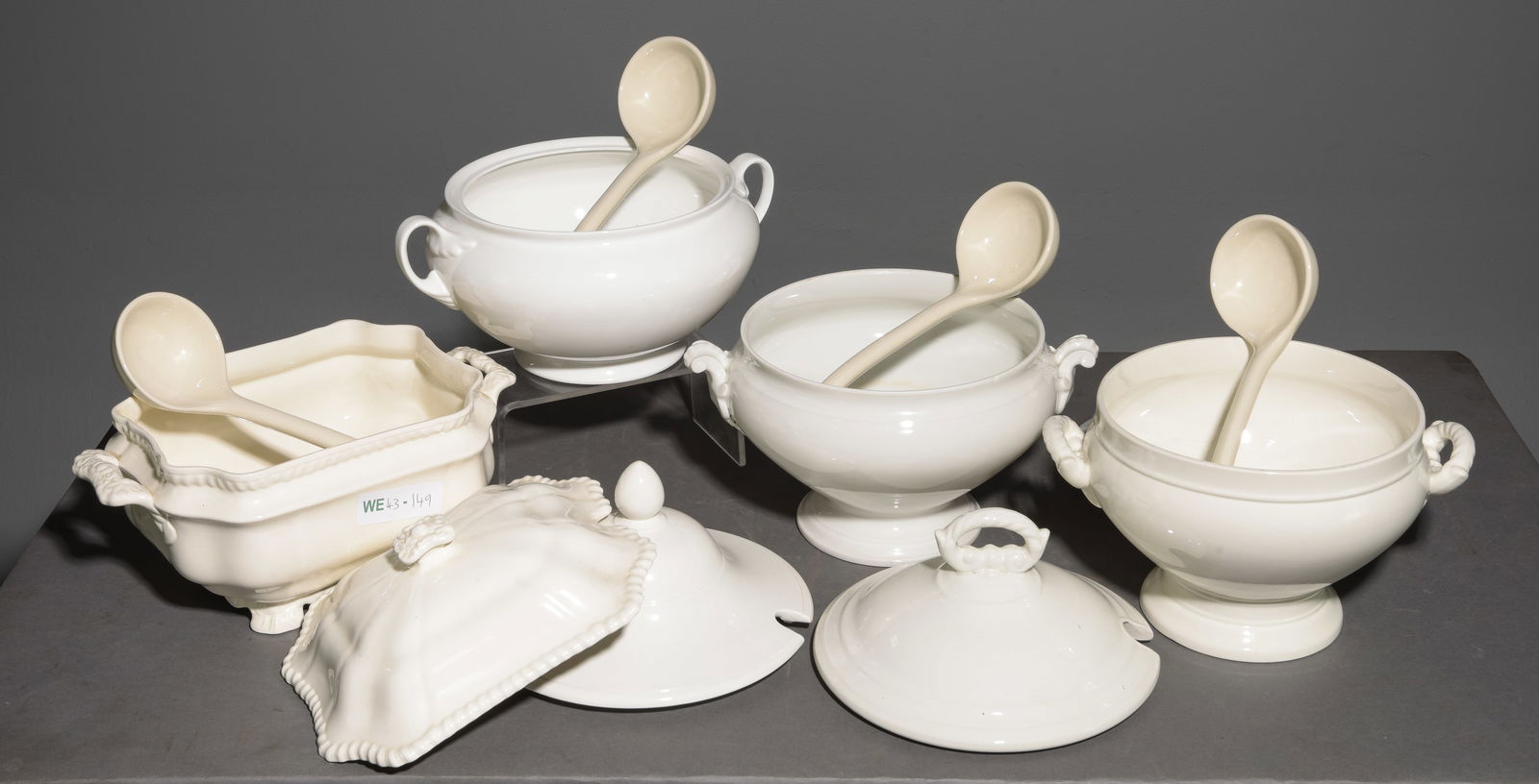 7 Assorted French White Ware Pitchers (1 of 6)