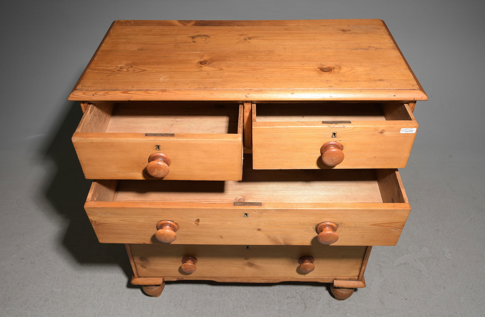 British Pine Five Drawer Chest - 2