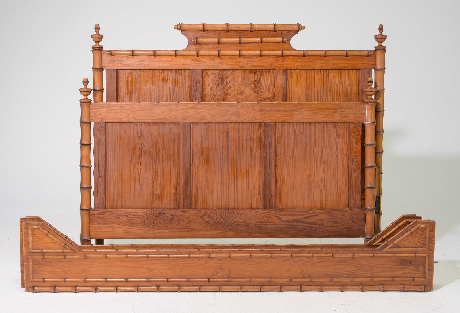 Faux Bamboo Bed with Rails (1 of 4)