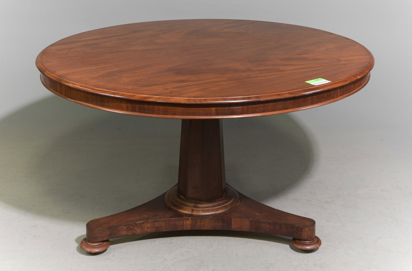 French Mahogany Pedestal Base Table (1 of 4)