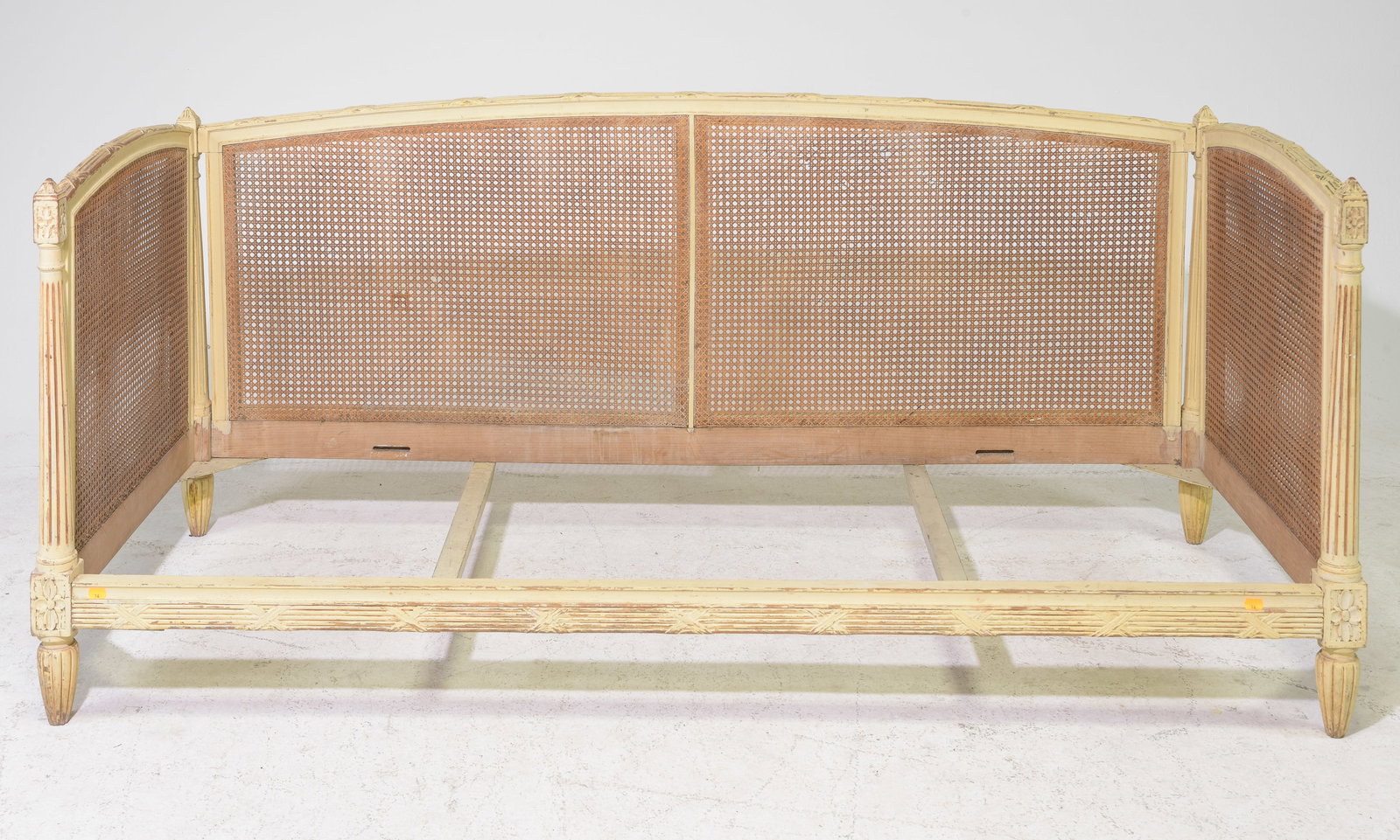 Louis XVI Style Painted & Caned Sofa / Day Bed Frame (1 of 5)