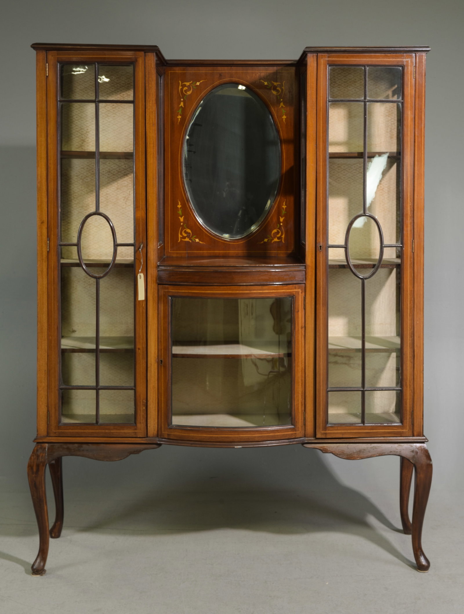 Edwardian Style Mahogany Showcase (1 of 7)