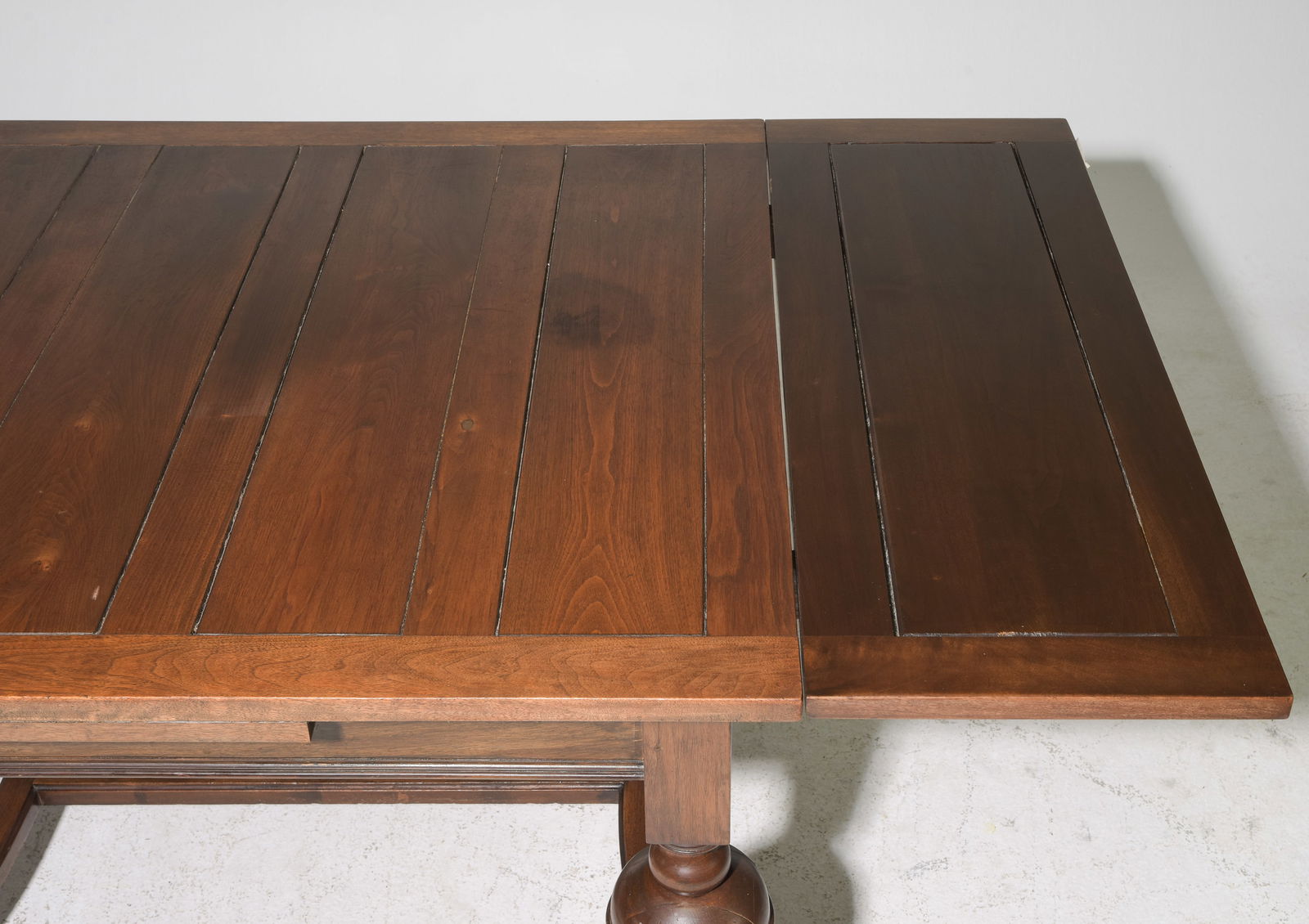 British Oak Draw Leaf Dining Table - 4