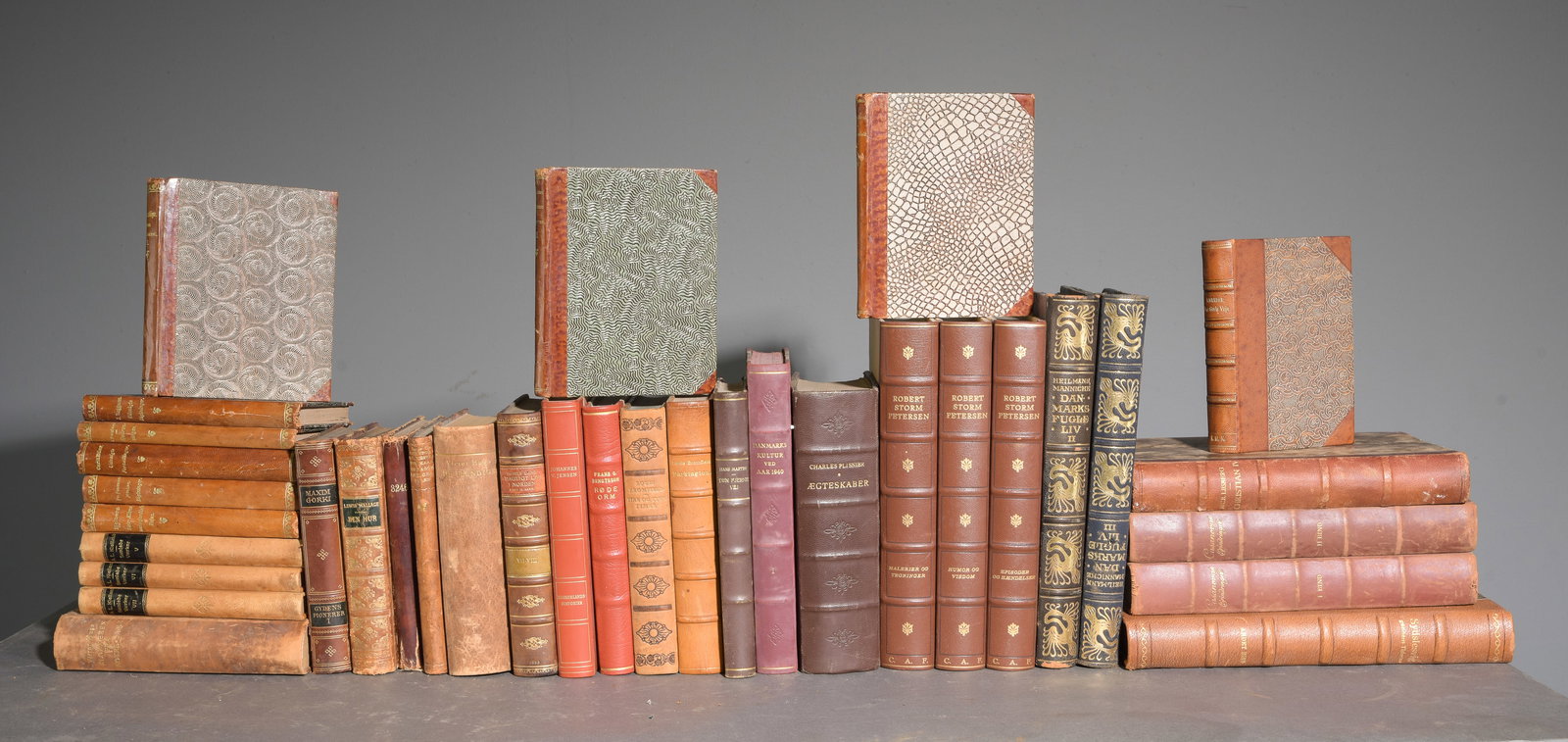 35 Assorted Leather Bound Books / Novels #2 (1 of 9)