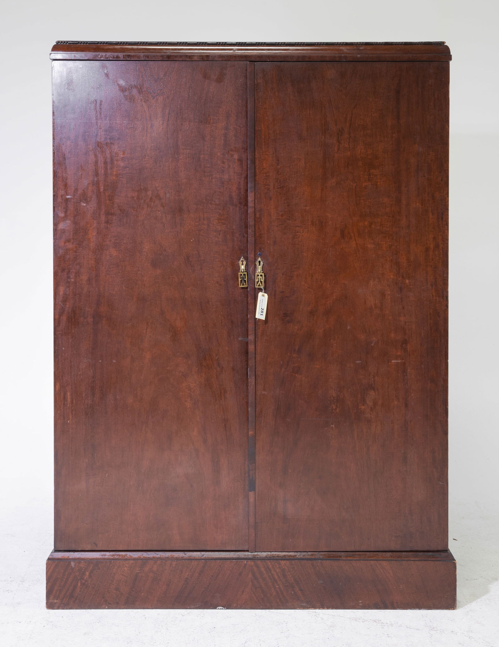 English Mahogany Compactum Robe: English Mahogany Compactum Robe - 69 in tall x 48.5 x 20.5