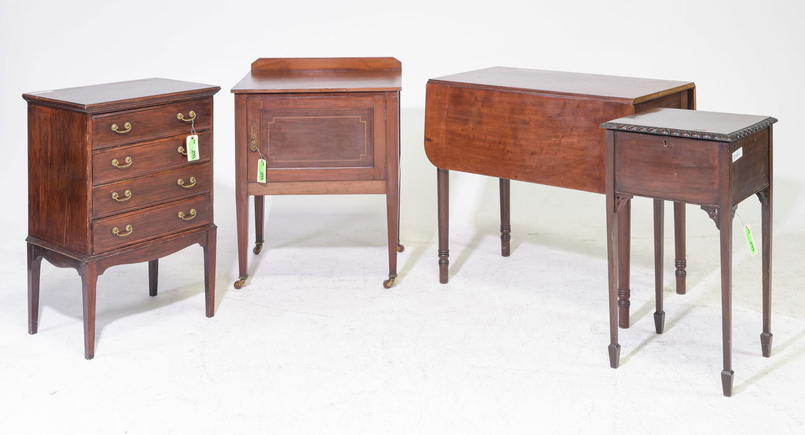4pcs Assorted English Drop Leaf Table, Chest, ETC. (1 of 3)