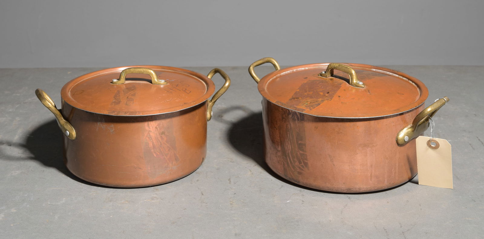2 Assorted Copper Sauce Pans With Lids (1 of 2)