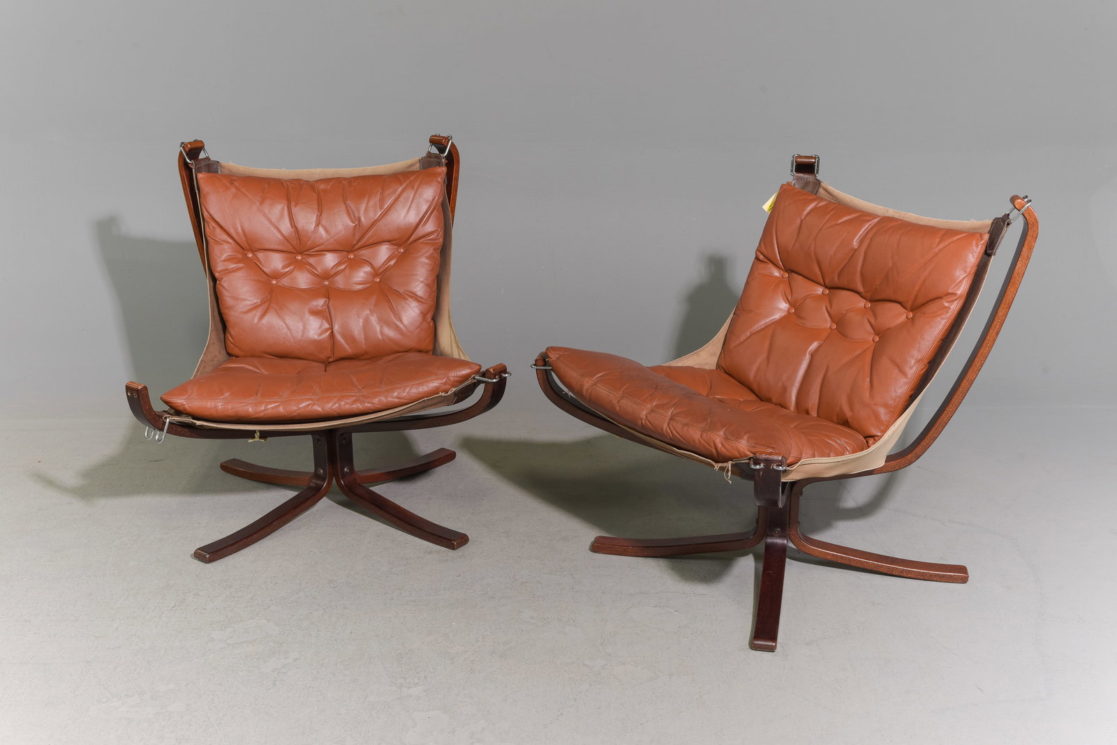 2 Danish Leather Falcon Lounge Chairs (1 of 5)
