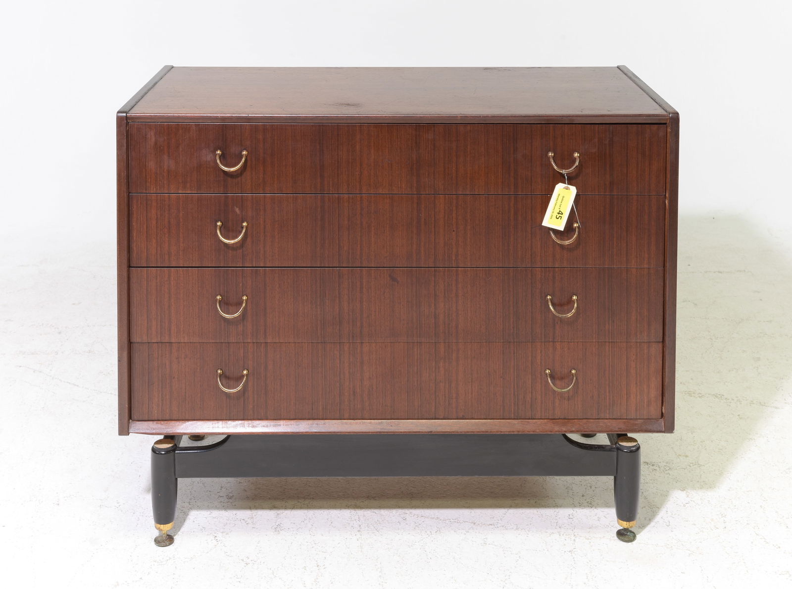G-Plan Black and Tola Mid Century Modern Chest (1 of 6)