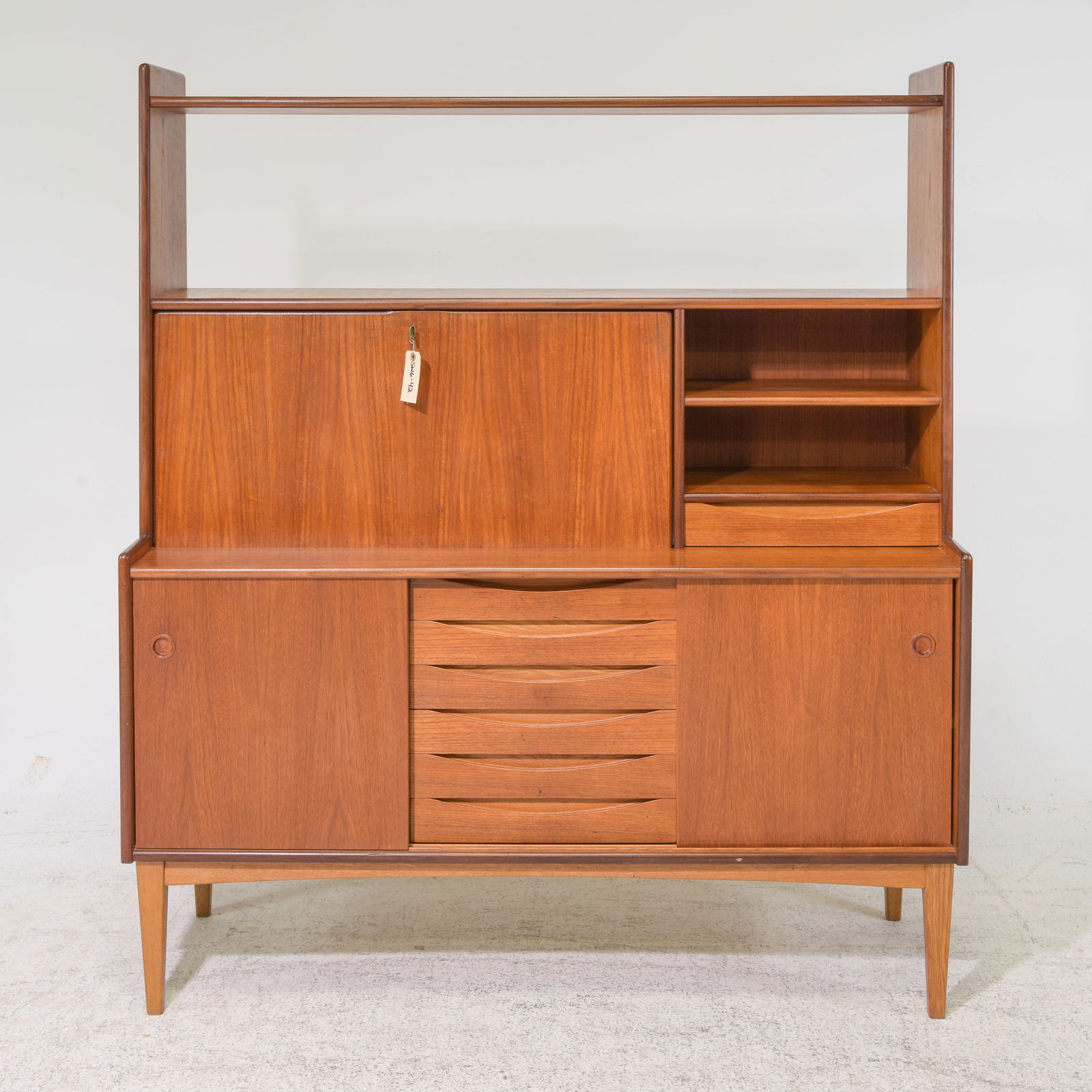 Scandinavian Mid Century Modern Secretary Bookshelf (1 of 6)