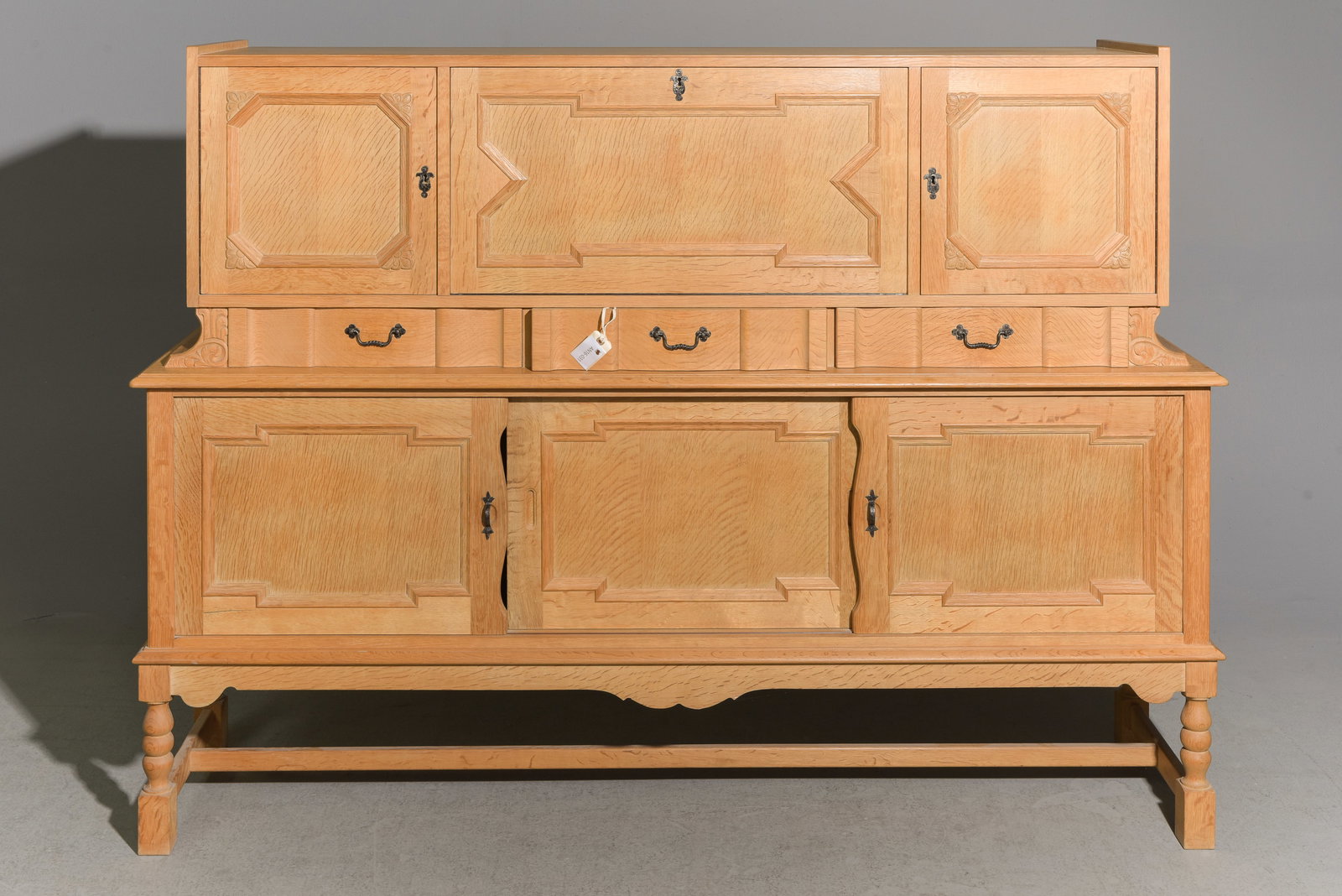 Danish Oak Sideboard with Drawers & Drop Front (1 of 9)