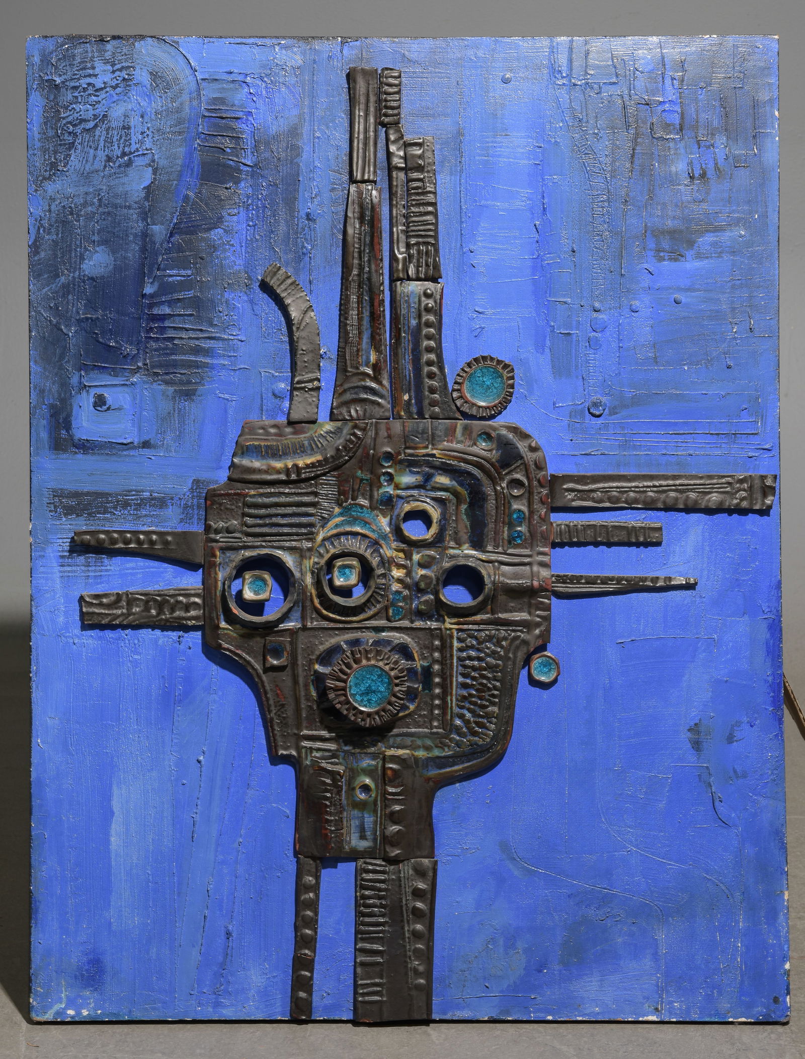 Abstract Mixed Media "Troika Style" Art on Board (1 of 4)