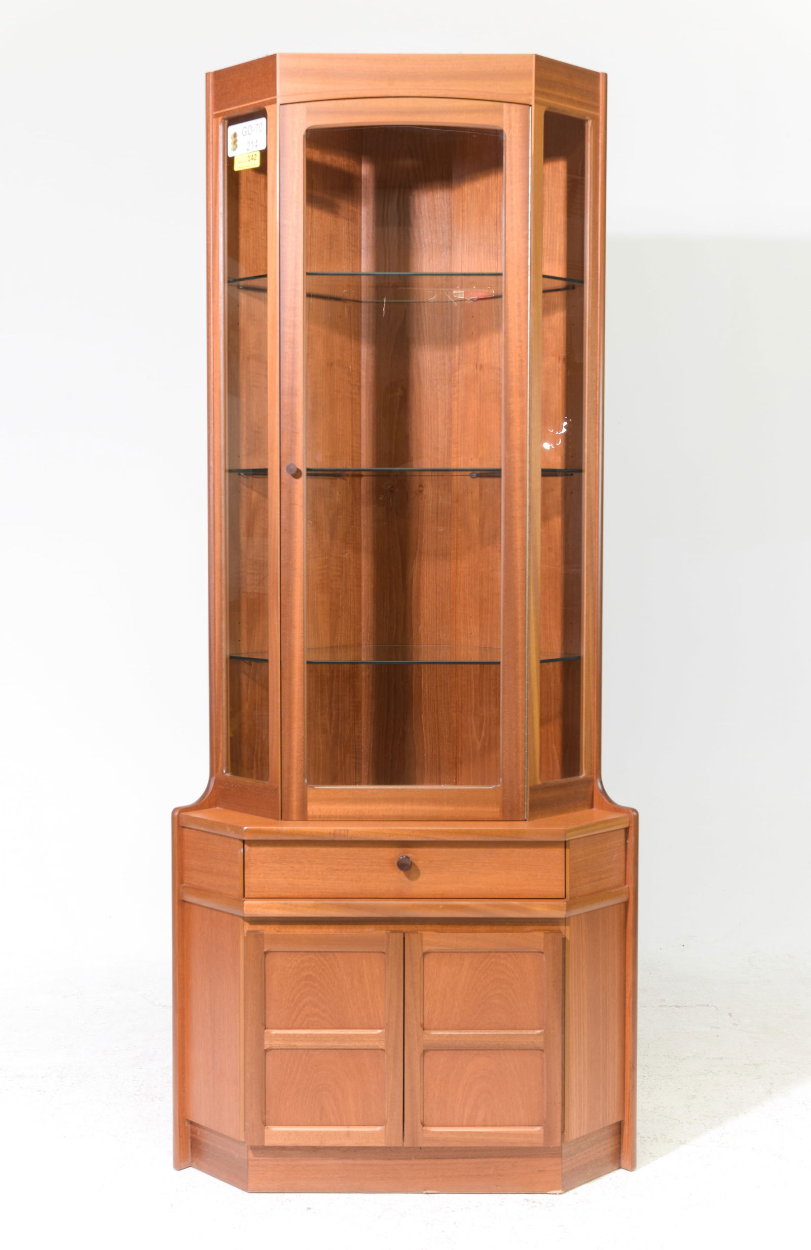 Mid Century Modern Corner Cabinet - Nathan (1 of 5)