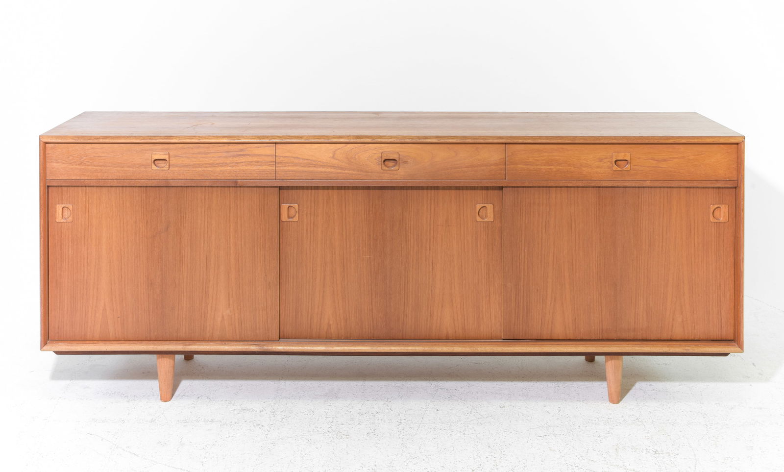 Mid Century Modern Sliding Door Sideboard (1 of 8)