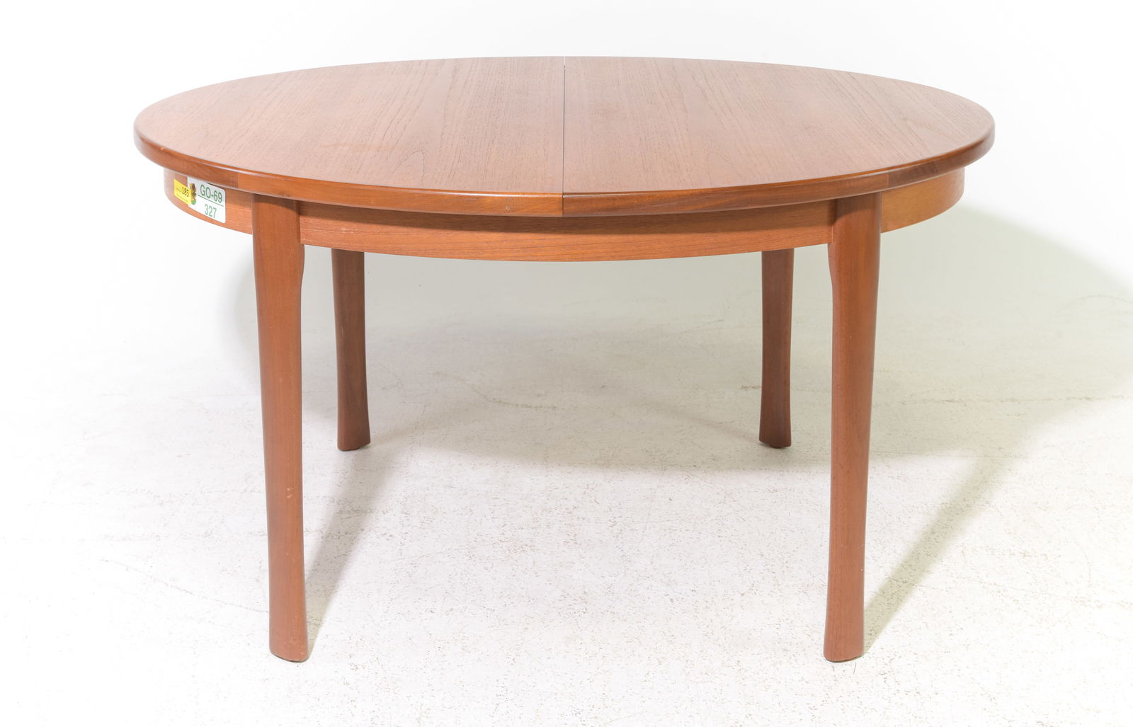 Mid Century Modern Oval Dining Table with Pop Up Leaf (1 of 4)