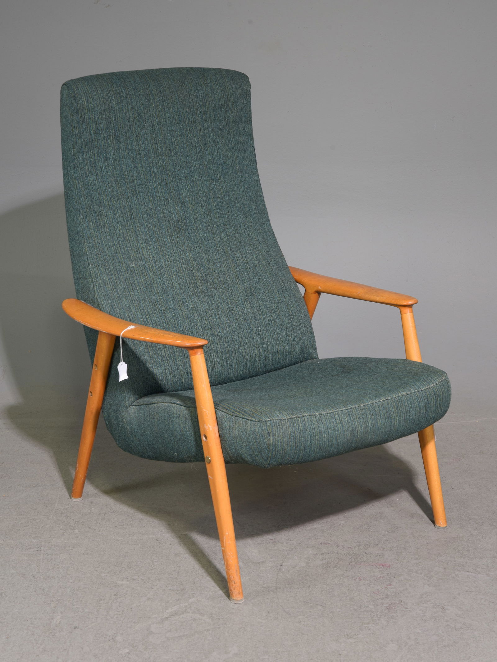 Swedish Mid Century Modern Teak High Back Arm Chair (1 of 5)