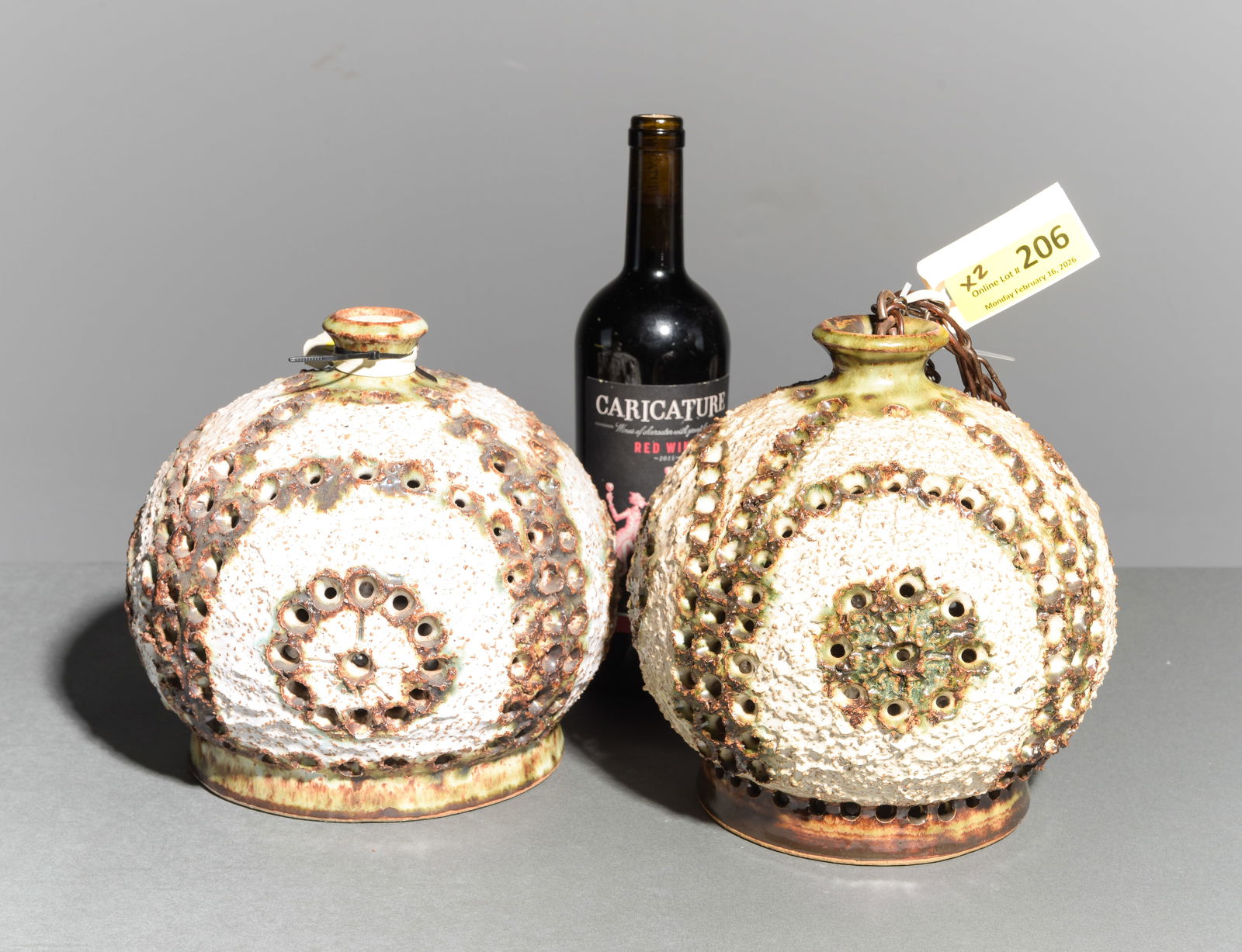 2 Danish Hand Made Pottery Pendant Chandeliers (1 of 6)