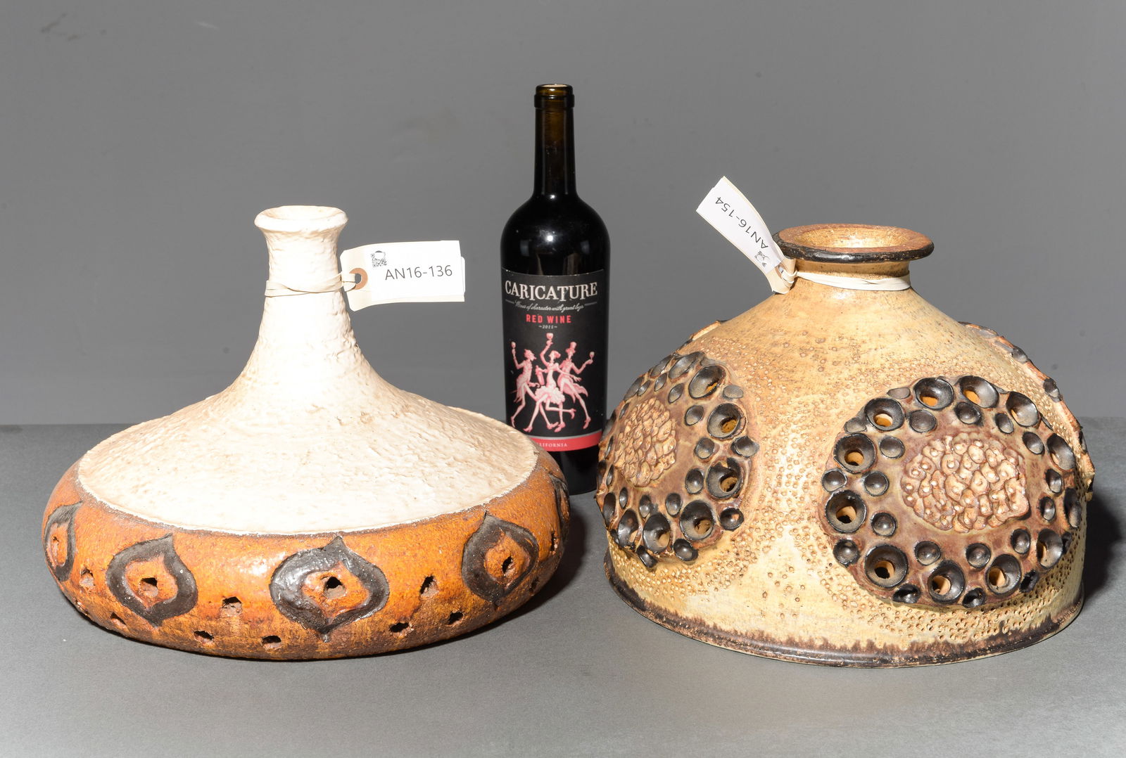 2 Danish Hand Made Pottery Chandelier Shades (1 of 5)