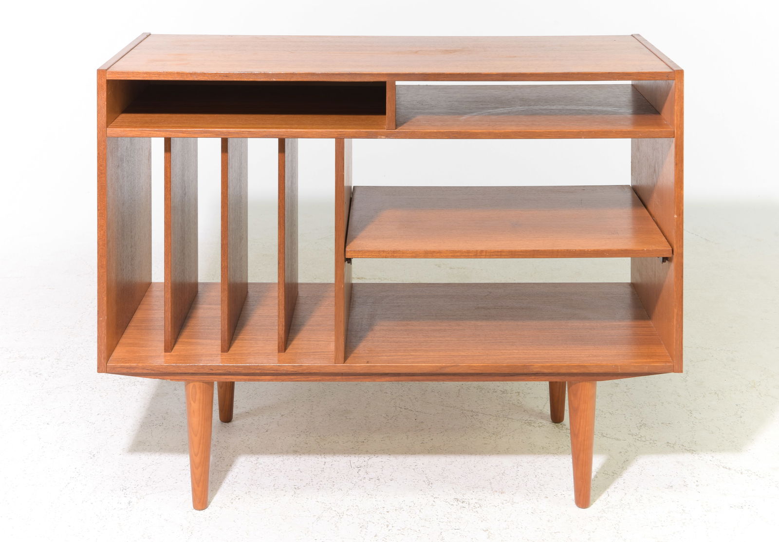 Danish Modern Open Record Cabinet / Bookshelf (1 of 5)