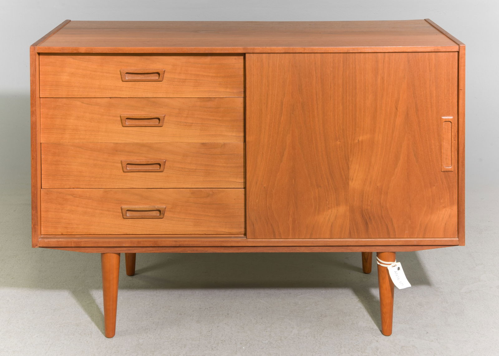 Danish Modern Record Cabinet with Drawers (1 of 6)