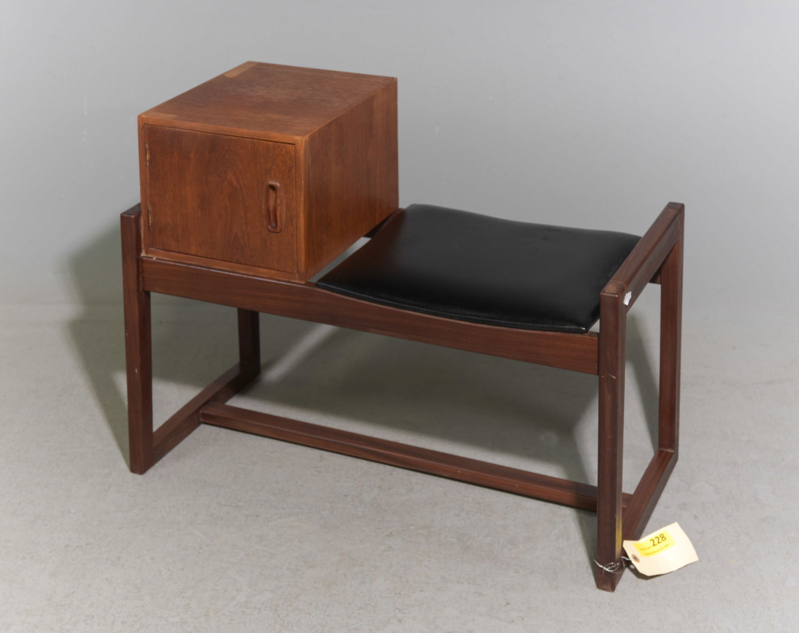Mid Century Modern Telephone Bench (1 of 4)
