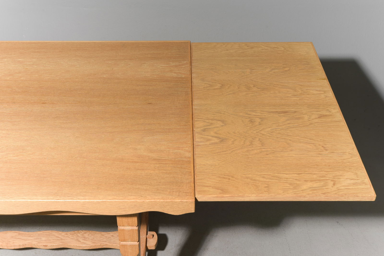 Danish Oak Draw Leaf Dining Table - 4