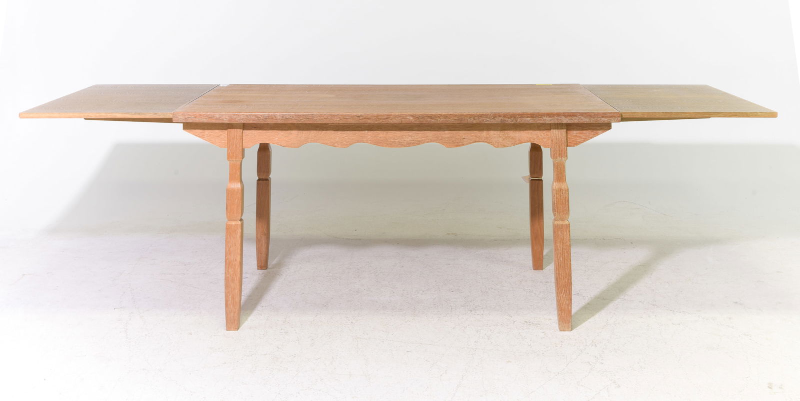 Danish Oak Draw Leaf Dining Table - 2