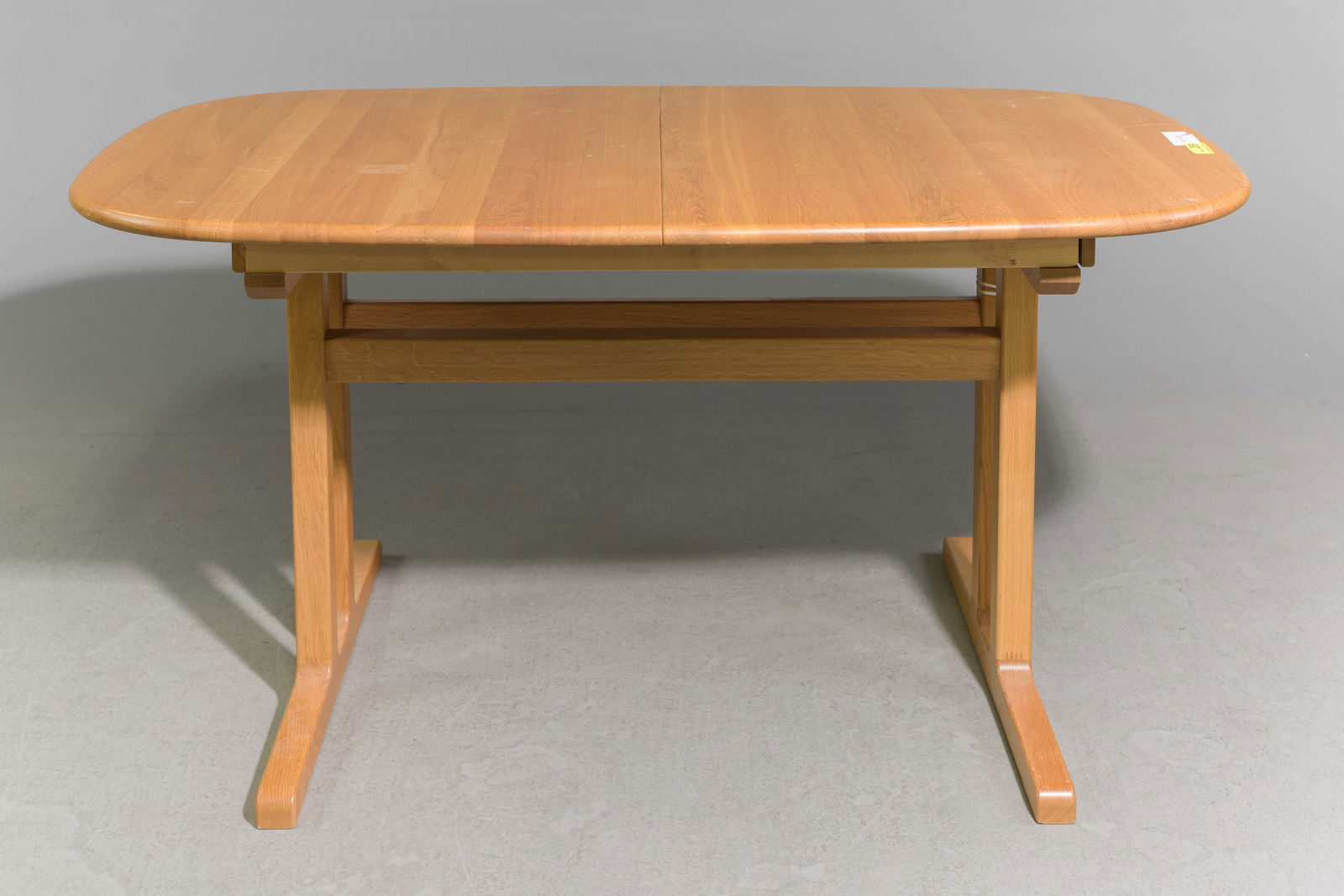 Danish Pine Oval Dining Table with 2 Leaves (1 of 5)