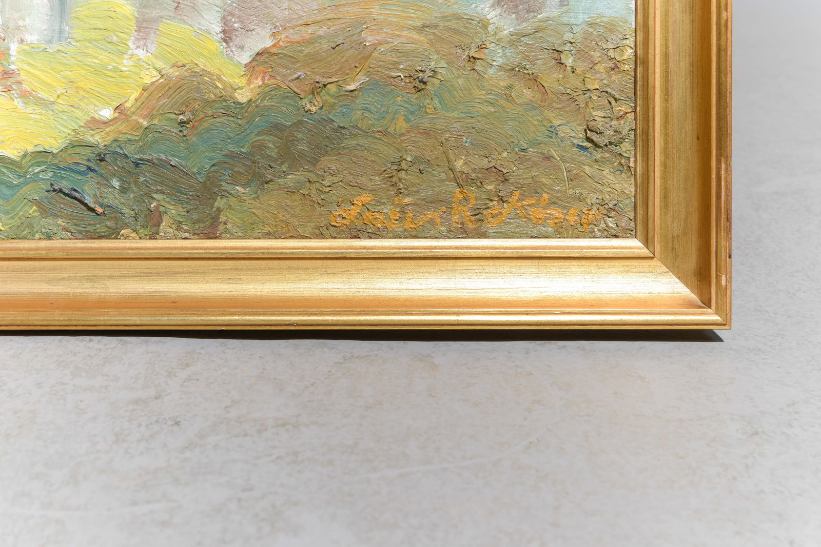 Danish Framed Impressionist Landscape - 2