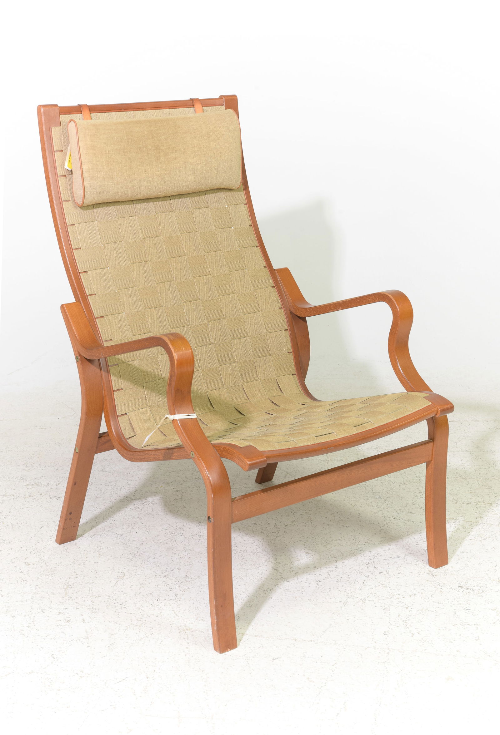 Danish Modern Arm Chair with Woven Upholstery #2 (1 of 3)