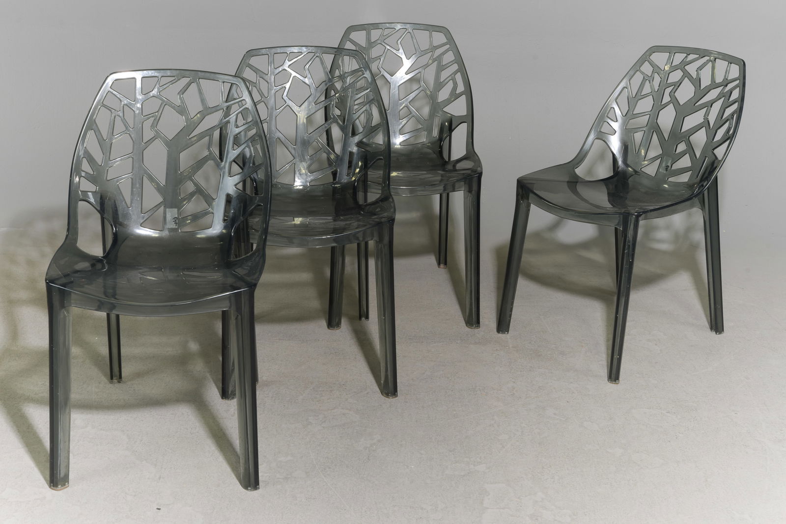 Post Modern Set of 4 Acrylic Chairs (1 of 4)