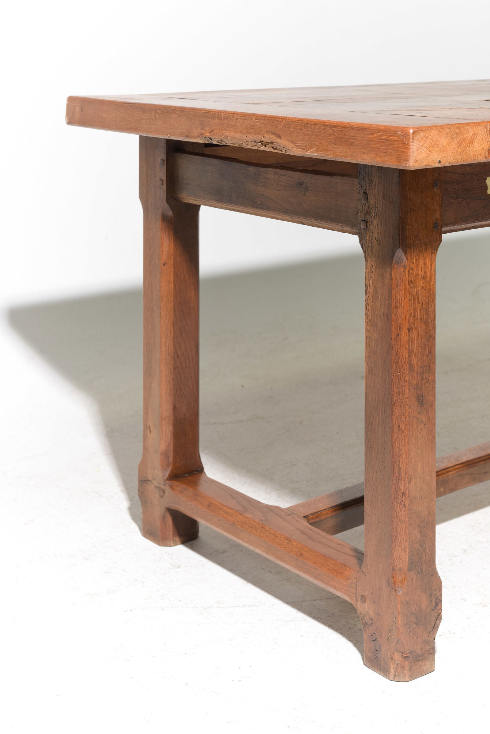 French Solid Oak Farmhouse Table - 5