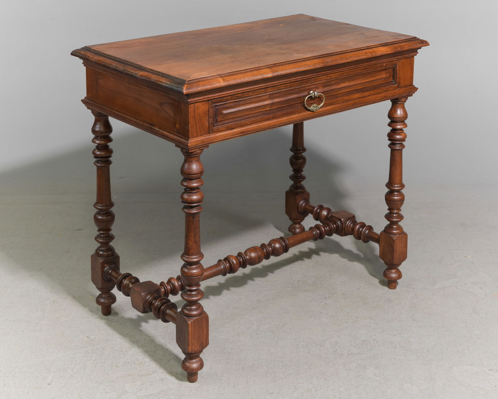 French Chestnut Single Drawer Writing Table (1 of 3)