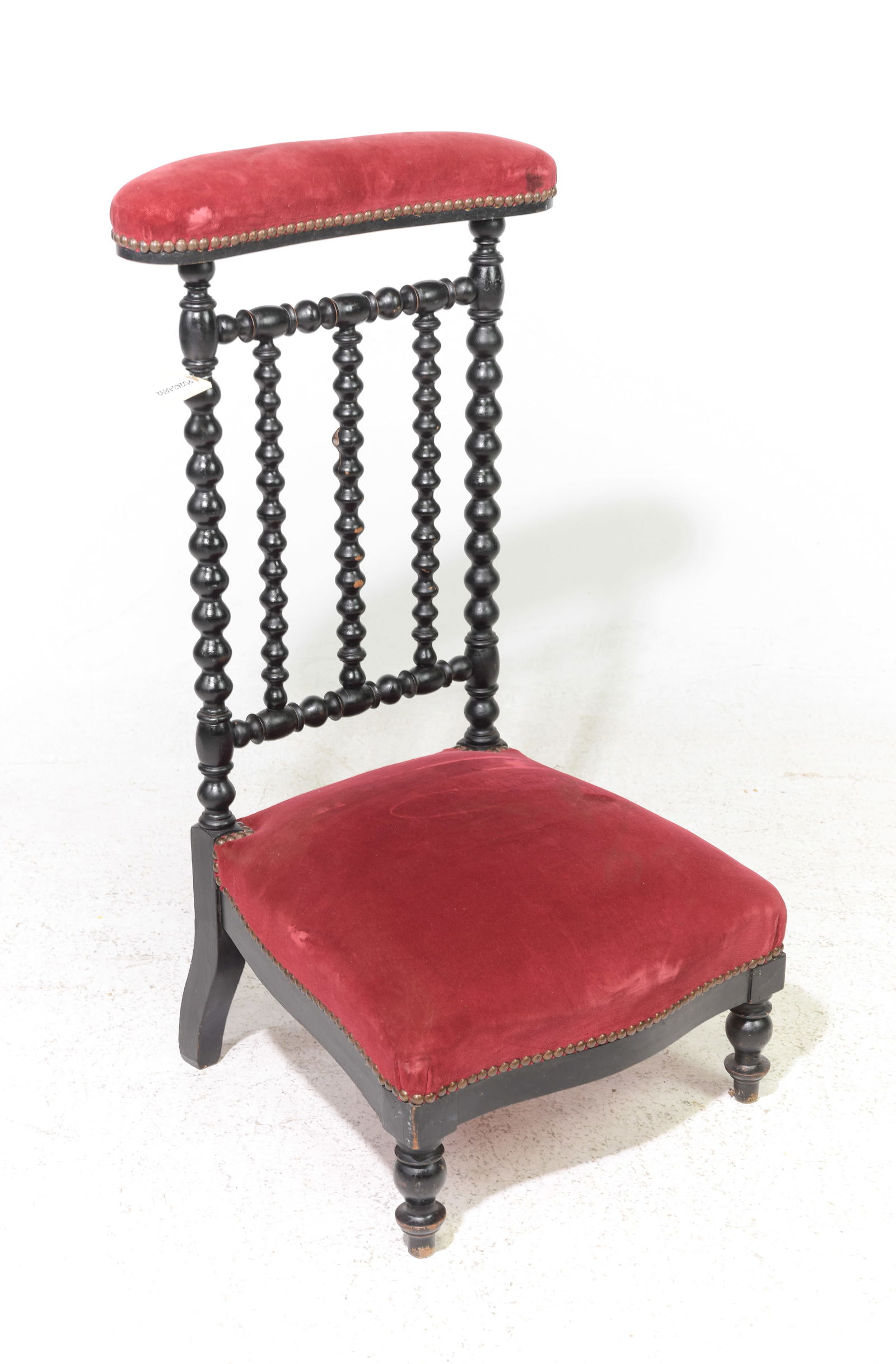 Napoleon III Style Kneeler / Prie Dieu #1: French Napoleon III Style Kneeler / Prie Dieu - 34 in tall x 19 x 16.5