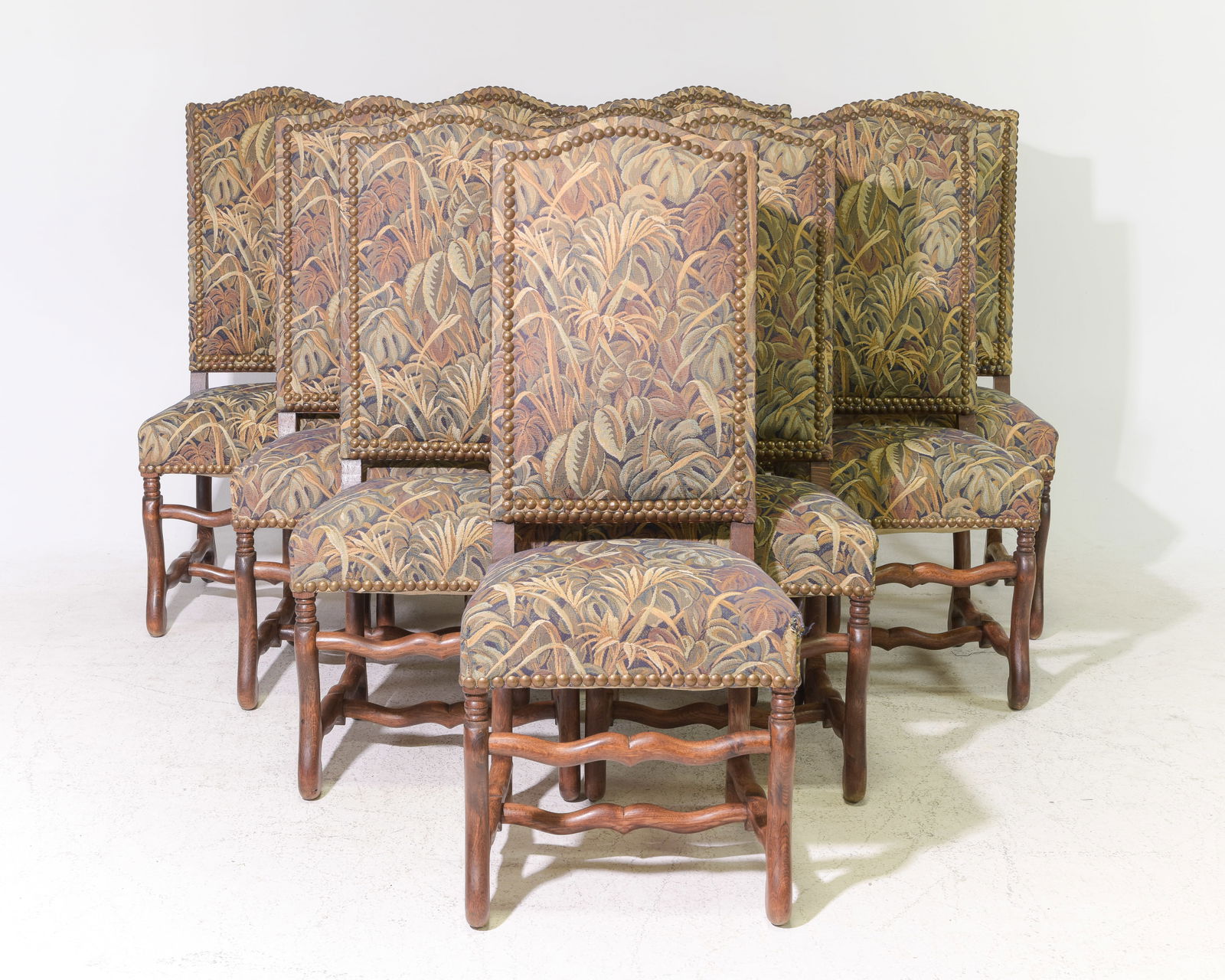 French Mouton Style Set of 10 High Back Dining Chairs (1 of 4)