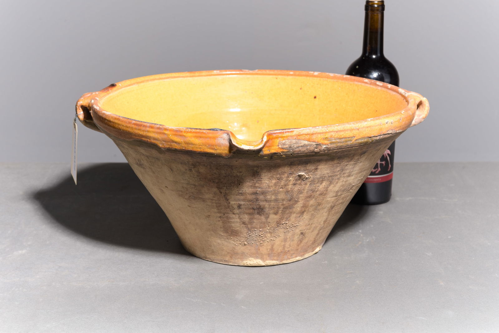 French Yellow Glazed Confit Tian / Gresal Bowl #1 (1 of 4)