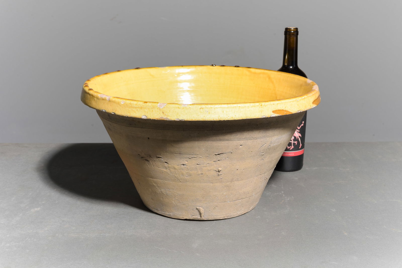 French Yellow Glazed Confit Tian / Gresal Bowl #2 (1 of 4)