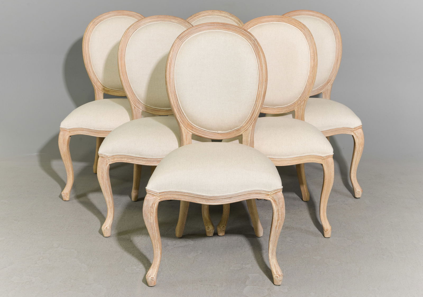 French Style Set of 6 Balloon Back Dining Chairs (1 of 4)