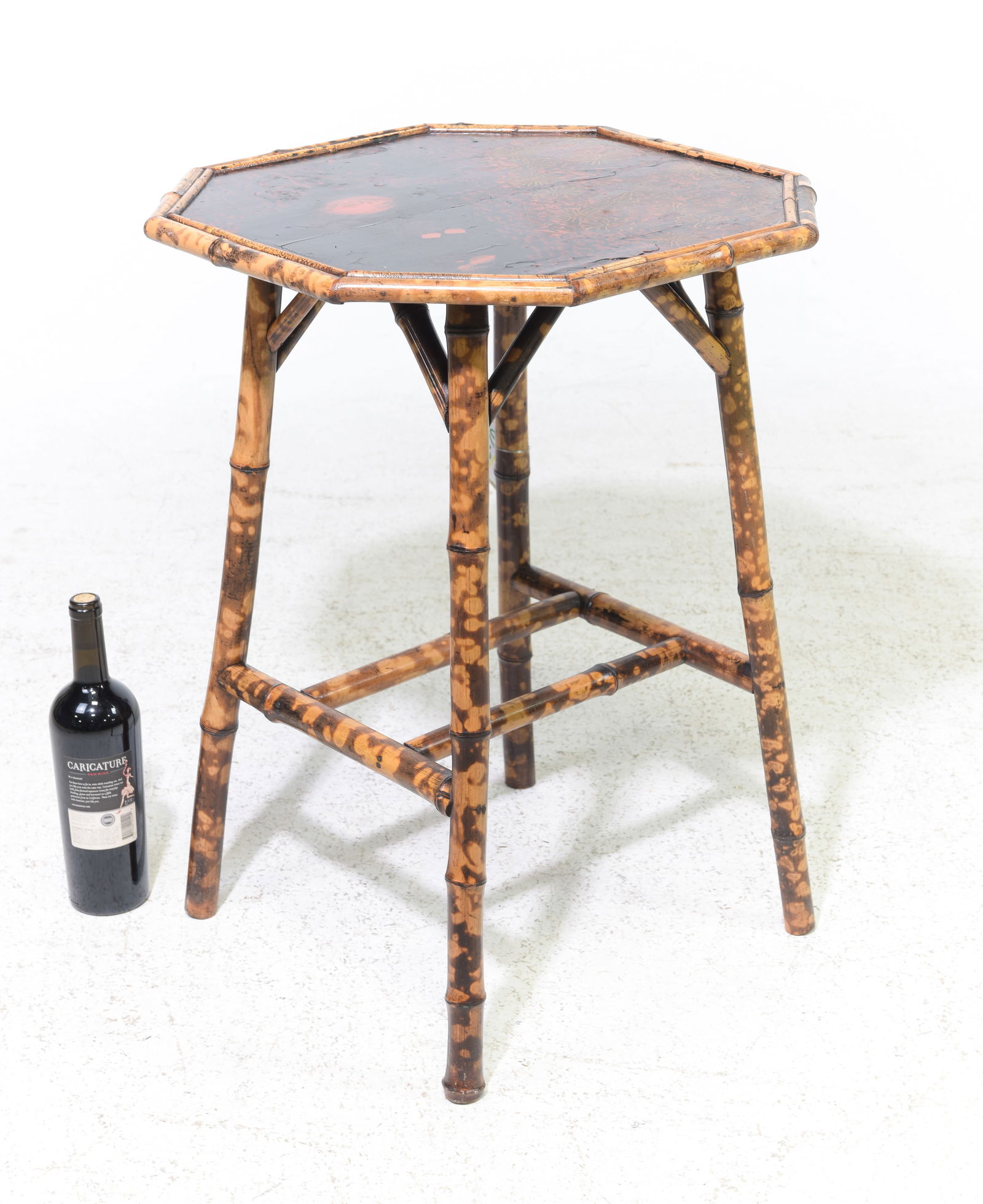 Bamboo Octagonal Side / Occasional Table (1 of 3)