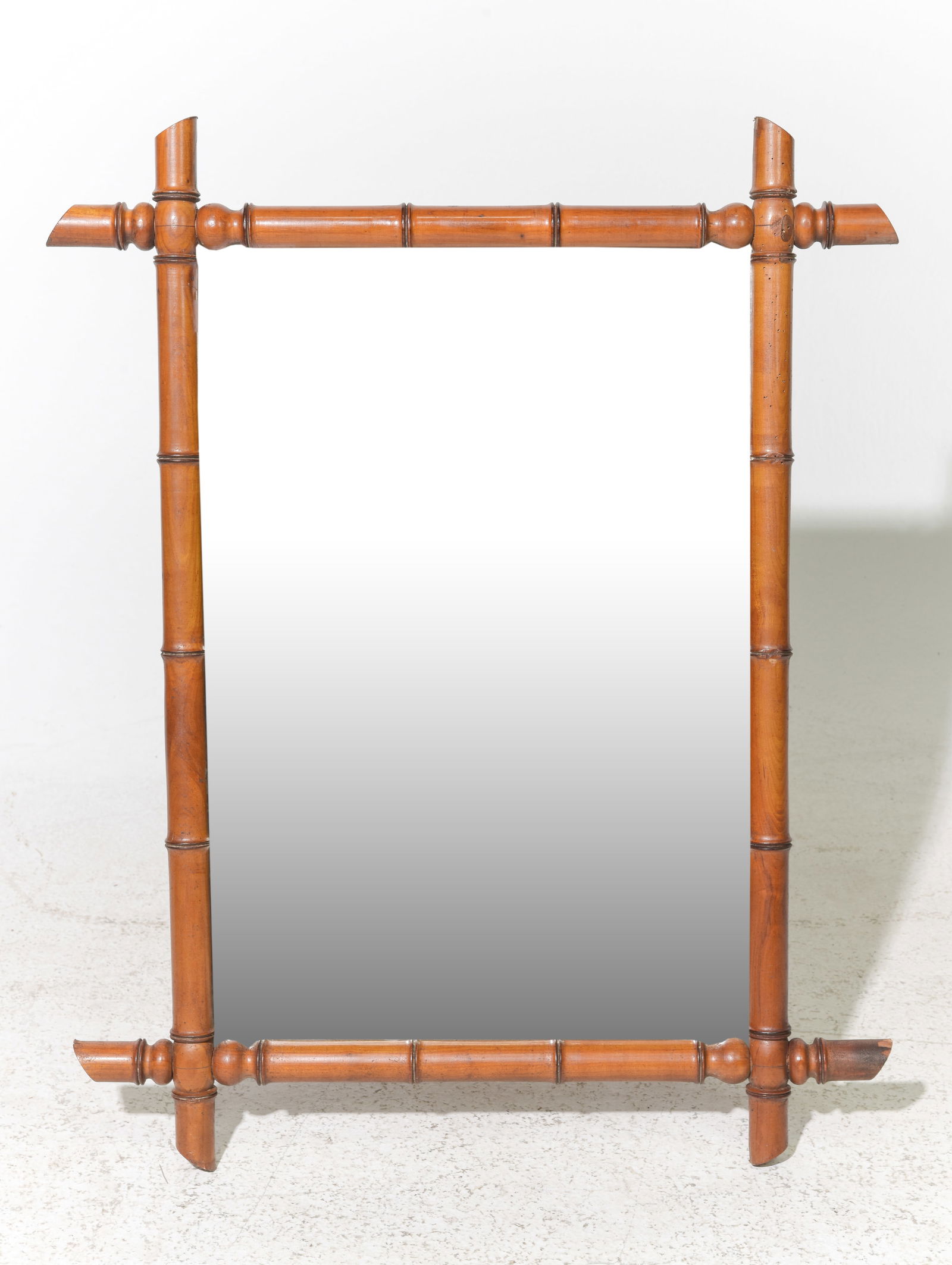 French Faux Bamboo Framed Mirror #1 (1 of 3)