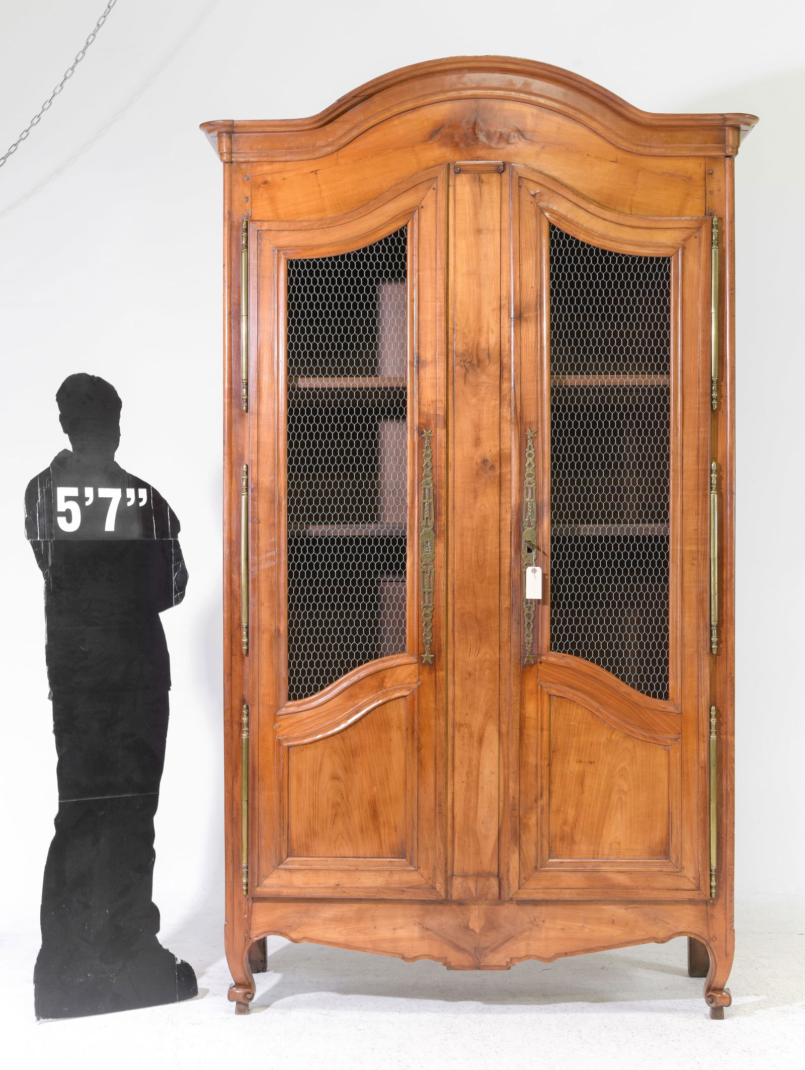 French Large Double Grilled Door Cupboard (1 of 7)